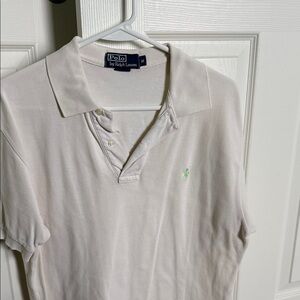 Ralph Lauren Men's Polo Shirt in Cream